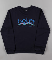 Belief Peak Crewneck Sweatshirt - Navy