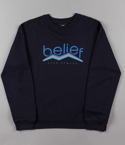 Belief Peak Crewneck Sweatshirt - Navy