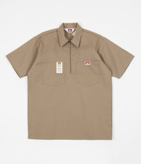Ben Davis 1/2 Zip Shirt - Khaki