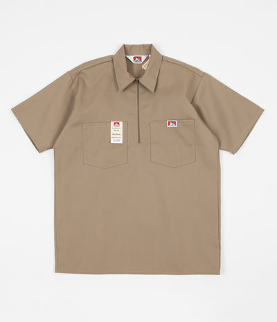 Ben Davis 1/2 Zip Shirt - Khaki