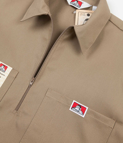 Ben Davis 1/2 Zip Shirt - Khaki