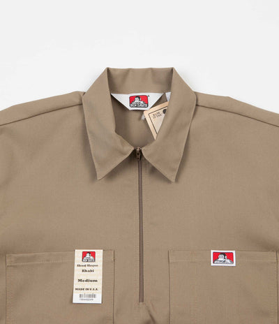 Ben Davis 1/2 Zip Shirt - Khaki