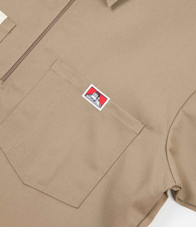Ben Davis 1/2 Zip Shirt - Khaki