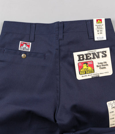 Ben Davis Trim Fit Work Trousers - Navy