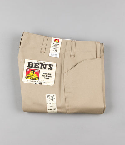 Ben Davis Trim Fit Work Trousers - Khaki