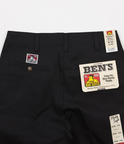 Ben Davis Trim Fit Work Trousers - Black