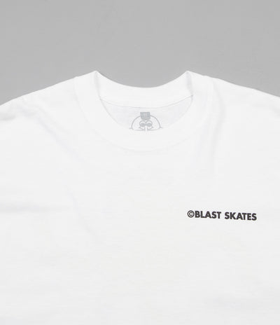 Blast Skates Mascot Logo T-Shirt - White