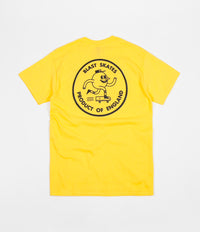 Blast Skates Round Logo T-Shirt - Yellow