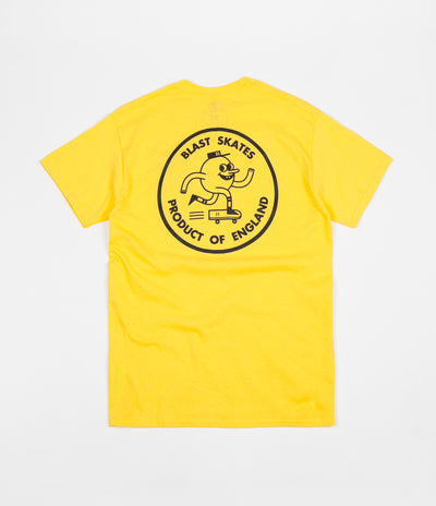 Blast Skates Round Logo T-Shirt - Yellow