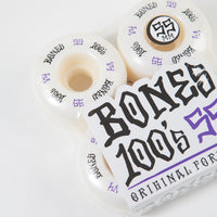 Bones 100's #12 V4 Wheels - White - 55mm thumbnail