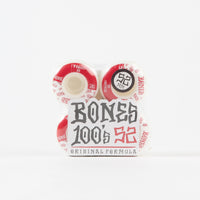 Bones 100's #13 V4 Wheels - White - 52mm thumbnail