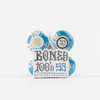 Bones 100's #13 V4 Wheels - White - 53mm thumbnail