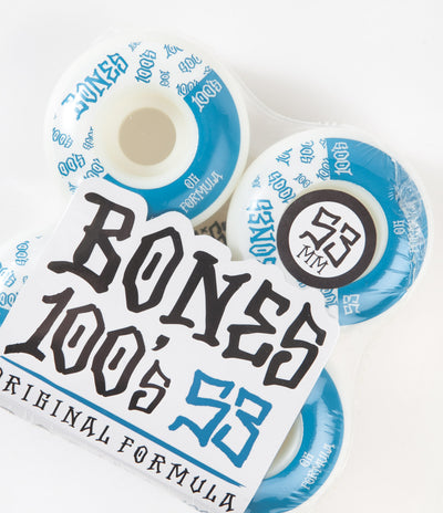 Bones 100's #13 V4 Wheels - White - 53mm
