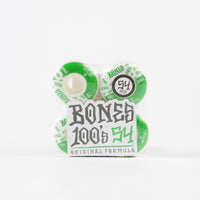 Bones 100's #13 V4 Wheels - White - 54mm thumbnail