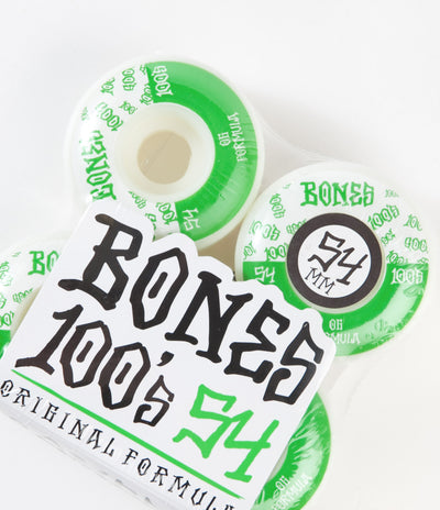 Bones 100's #13 V4 Wheels - White - 54mm