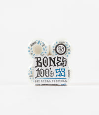 Bones 100's #3 V5 Sidecuts Wheels - White - 53mm