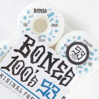 Bones 100's #3 V5 Sidecuts Wheels - White - 53mm thumbnail