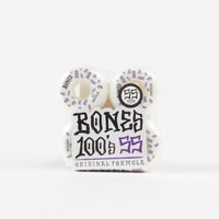 Bones 100's #3 V5 Sidecuts Wheels - White - 55mm thumbnail