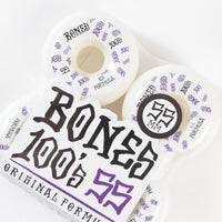 Bones 100's #3 V5 Sidecuts Wheels - White - 55mm thumbnail