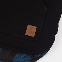 Brixton Abraham Reversible Vest - Black / Blue Buffalo Plaid thumbnail