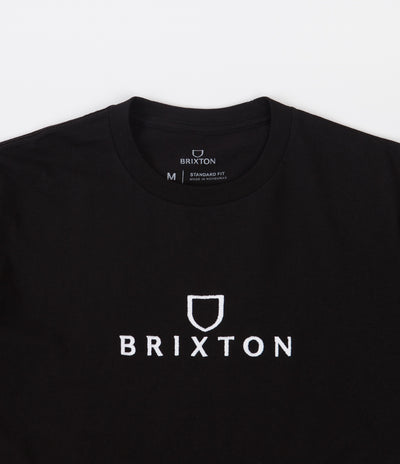 Brixton Alpha Thread T-Shirt - Black / Vanilla