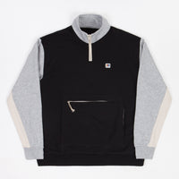 Brixton Alton 1/4 Zip Mock Neck Fleece - Black / Grey / Heather Grey / Beige thumbnail