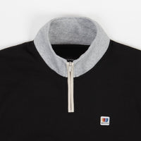 Brixton Alton 1/4 Zip Mock Neck Fleece - Black / Grey / Heather Grey / Beige thumbnail