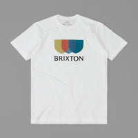 Brixton Alton Stripe T-Shirt - White thumbnail