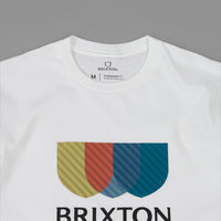 Brixton Alton Stripe T-Shirt - White thumbnail