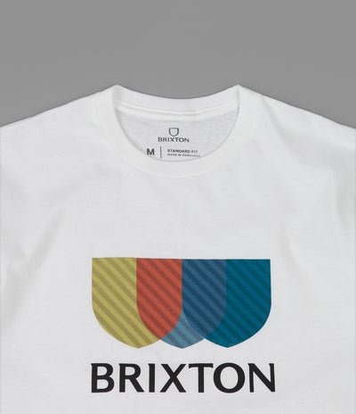 Brixton Alton Stripe T-Shirt - White