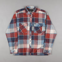 Brixton Archie Long Sleeve Flannel Shirt - Light Blue Plaid thumbnail