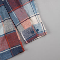 Brixton Archie Long Sleeve Flannel Shirt - Light Blue Plaid thumbnail
