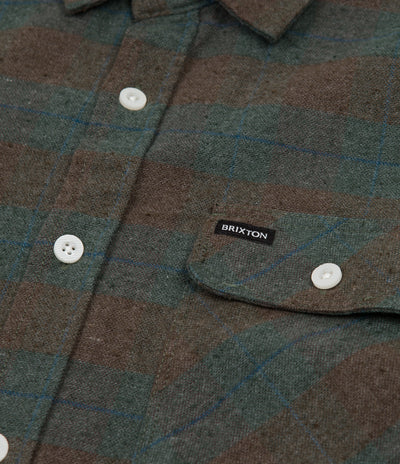 Brixton Bowery Flannel Shirt - Ocean