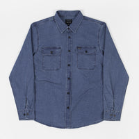 Brixton Bowery Flannel Shirt - Worn Indigo thumbnail
