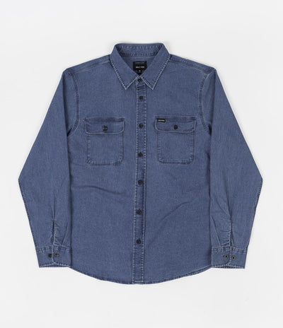 Brixton Bowery Flannel Shirt - Worn Indigo
