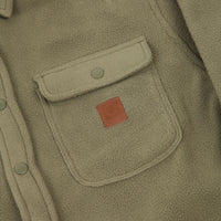 Brixton Bowery Fleece Long Sleeve Flannel Shirt - Military Olive thumbnail
