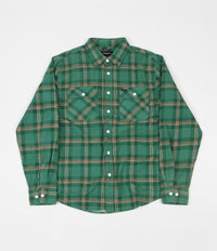 Brixton Bowery Lightweight Flannel Shirt - Fern