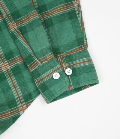 Brixton Bowery Lightweight Flannel Shirt - Fern