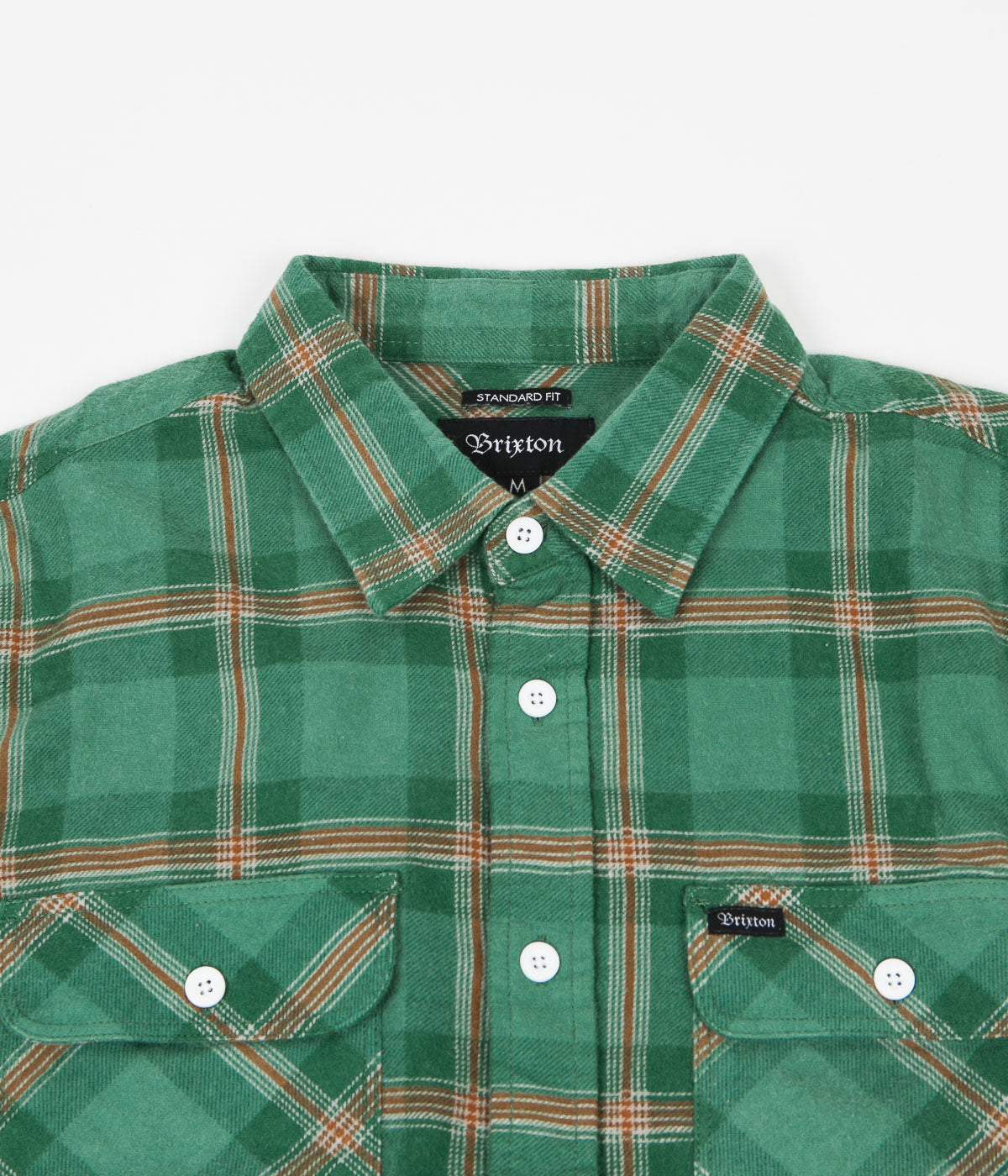 Brixton Bowery Lightweight Flannel Shirt - Fern | Flatspot