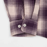 Brixton Bowery Summer Weight Flannel Shirt - Purple / Beige thumbnail