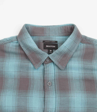 Brixton Bowery Summer Weight Flannel Shirt - Teal / Pebble