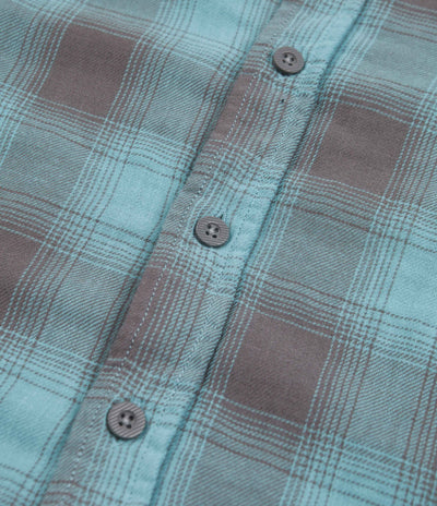Brixton Bowery Summer Weight Flannel Shirt - Teal / Pebble