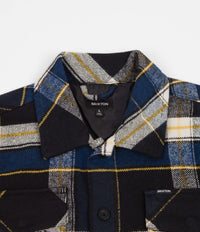 Brixton Bowery Trucker Jacket Joe Blue Plaid Flatspot
