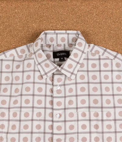 Brixton Branson Woven Shirt - Off White / Gold