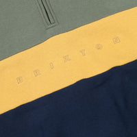 Brixton Cantor 1 / 2 Zip Sweatshirt - Cypress / Washed Navy thumbnail