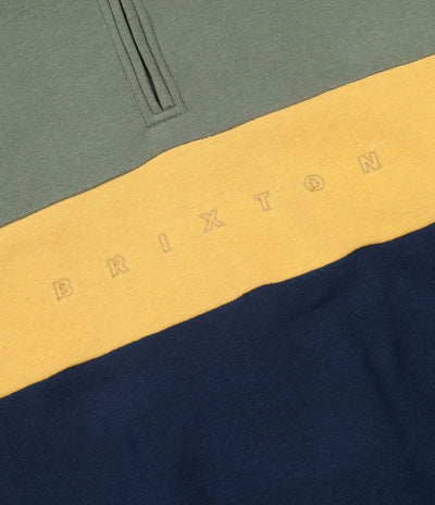 Brixton Cantor 1 / 2 Zip Sweatshirt - Cypress / Washed Navy