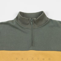 Brixton Cantor 1 / 2 Zip Sweatshirt - Cypress / Washed Navy thumbnail