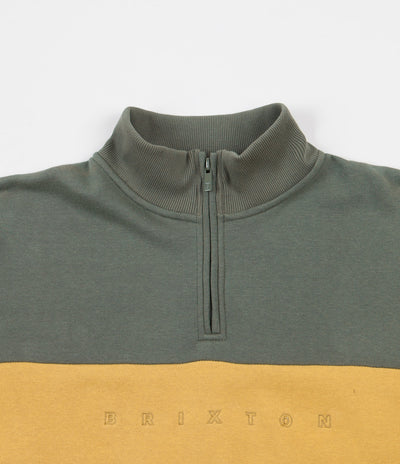 Brixton Cantor 1 / 2 Zip Sweatshirt - Cypress / Washed Navy