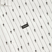 Brixton Charter Woven Short Sleeve Shirt - White / Black thumbnail