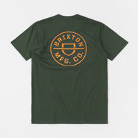 Brixton Crest T-Shirt - Hunter Green thumbnail